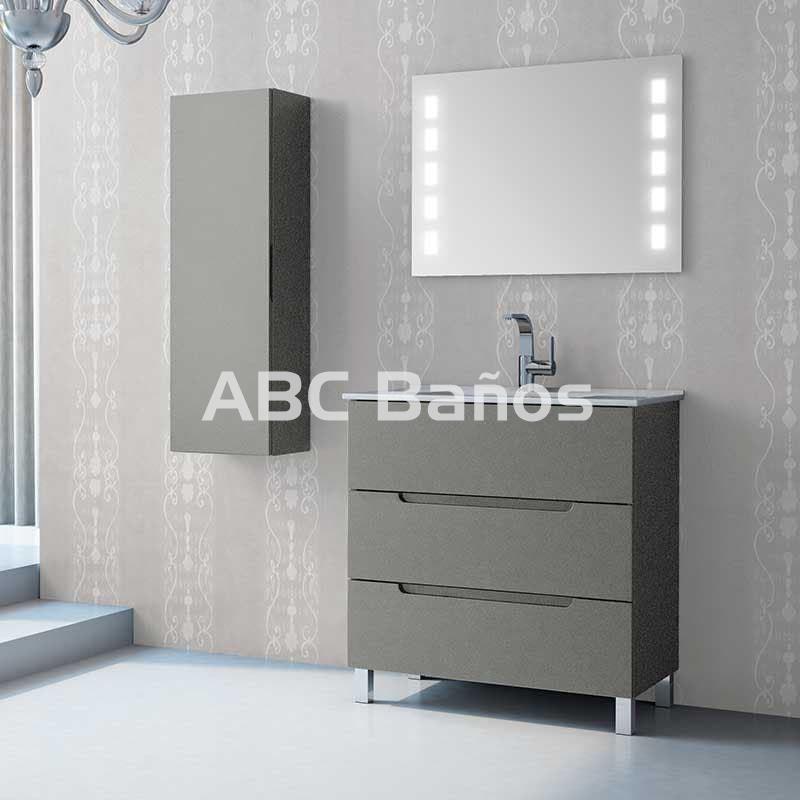Mueble de baño CABO con patas (3 Cajones) con lavabo - Imagen 3